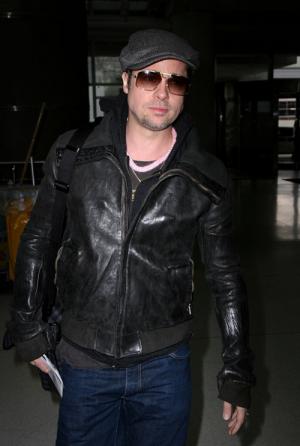 brad pitt benjamin button jacket. Brad Pitt Leather
