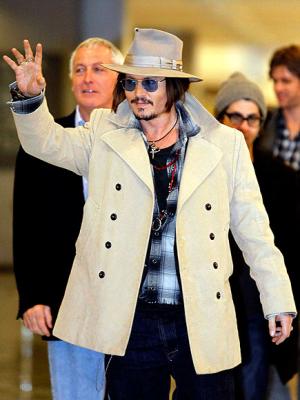 Mens Winter Coat Johnny Depp