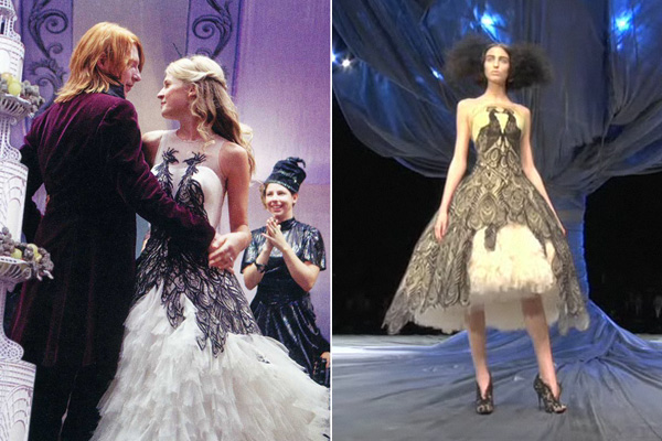 This Harry Potter wedding dress on Fleur Delacour she's marrying Bill 