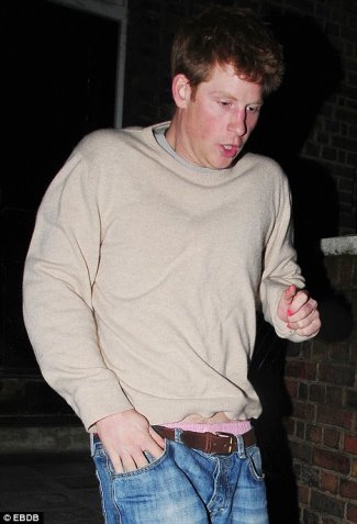 prince harry red nails