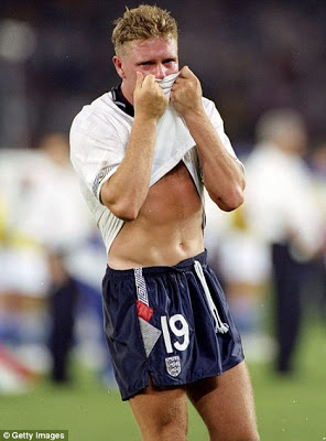 young paul gascaoigne shirtless