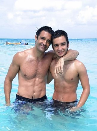 gilles marini shirtless father and son2