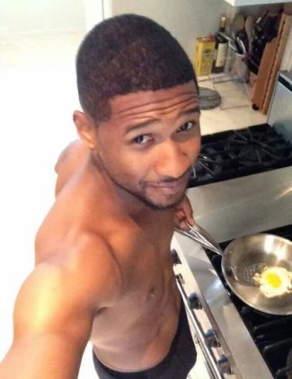 usher underwear at home cooking