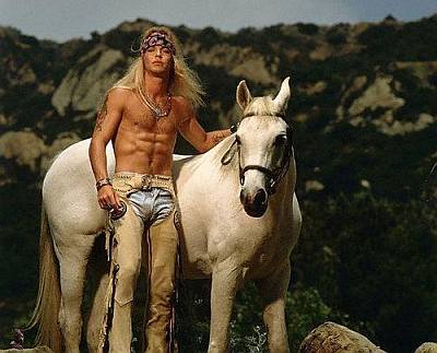 bret michaels shirtless hot and young