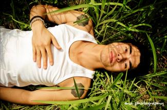 hot male malaysian models henry golding grass 