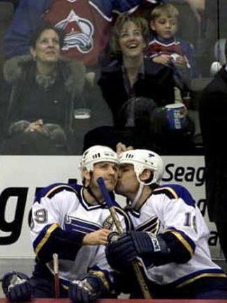 hockey is so gay kiss