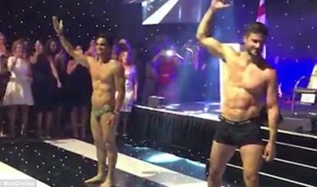 max and thom evans underwear 2018 celebrity cup gala dinner