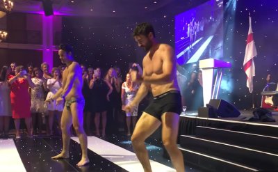 max and thom evans underwear 2018 celebrity cup gala dinner2