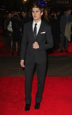 zac efron suit and tie red carpet