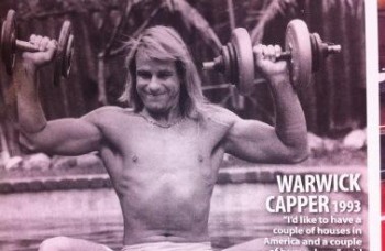 warwick capper shirtless workout