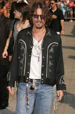 Johnny Depp Leather levis jeans