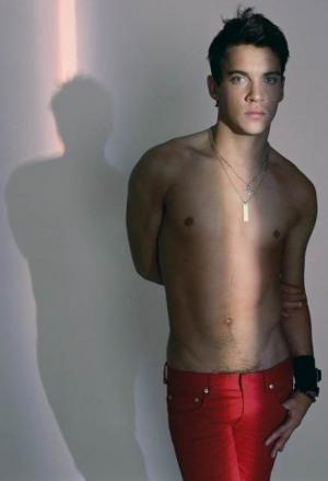 red jeans for men - shirtless jonathan rhys meyers