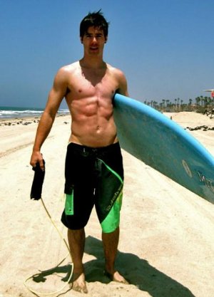 travis garland shirtless surfer