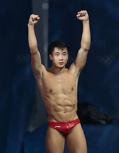 best mens speedo look and color olympic divers - cao yuan 