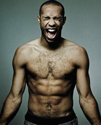 thierry henry shirtless body - abs