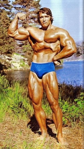 Arnold Schwarzenegger young speedo king