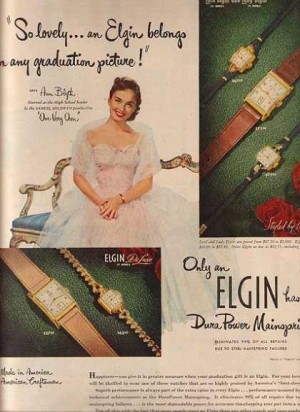 vintage ladies watches elgin watch ann blyth