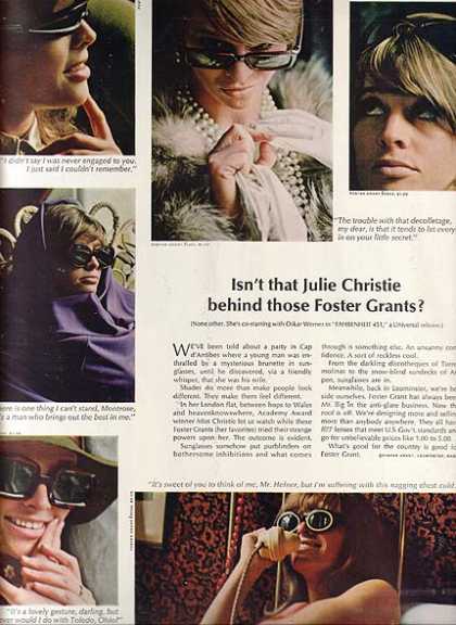 julie christie in whos behind those foster grant