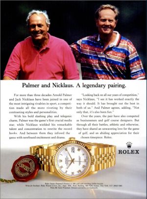 sports watches worn by athletes arnold palmer