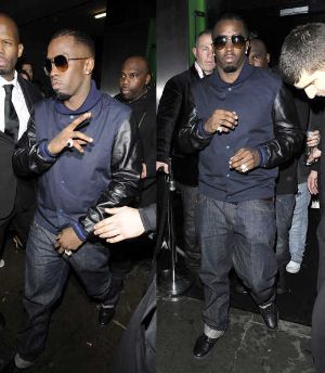 Celebrities Wearing Gucci Leather Jackets p diddy