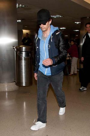 Celebrities Wearing Gucci Leather Jackets james franco