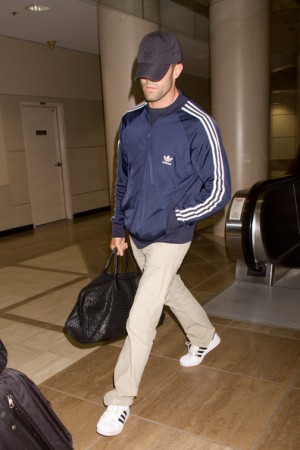 Celebrities Wearing Adidas Firebird Jacket jason statham