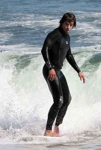 Anthony Kiedis wearing surfing suit