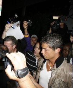cristiano ronaldo leather jacket by gucci