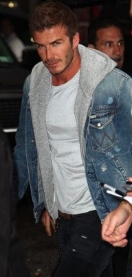 Celebrities Wearing Wrangler Denim Jackets: David Beckham and Co