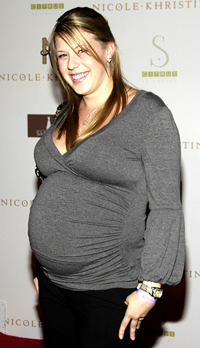 celebrities wearing isabella oliver maternity clothes puff sleeve