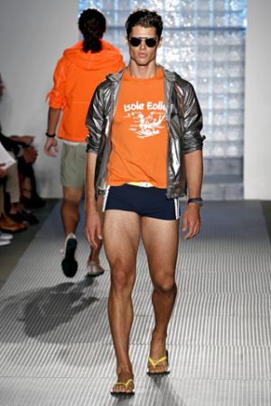 Michael Bastian Swimwear for Men: Mark Sanchez GQ | Famewatcher