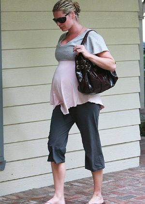 celebrities wearing paulina maternity dress
