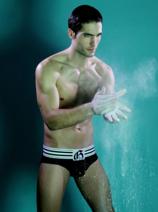 spanish man wearing tight briefs underwear