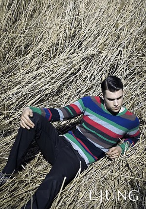 mens cardigan by sweding clothing label ljung - fall winter campaign