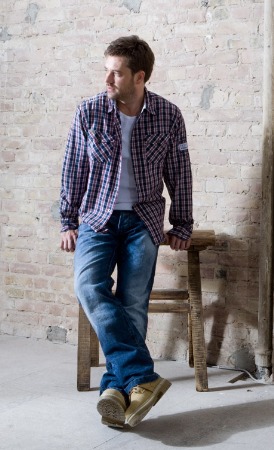 men wearing plaid and blue jeans
