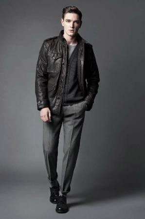 joop mens leather jacket - black leather jacket fashion style