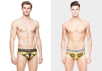 gold underwear for men - versace barroco underwear