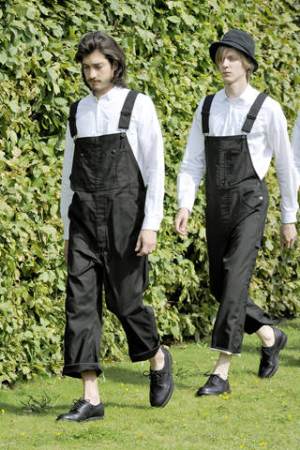 male models in overalls watanabe