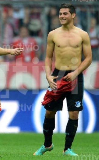 kevin volland shirtless on the pitch