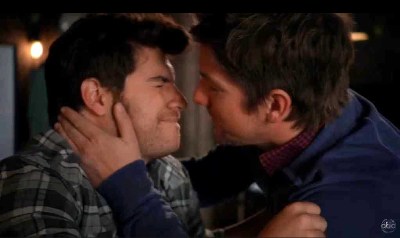 is adam pally gay kiss