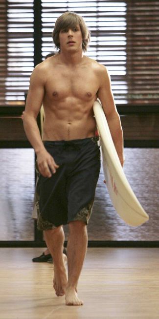 chris lowell shirtless hunk hottie surfer boy
