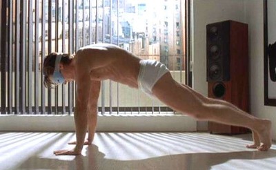 christian bale underwear working out