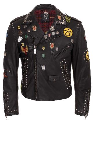 mcq by alexander mcqueen leather - florida punk biker jacket
