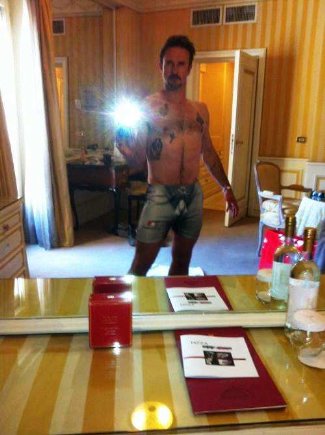 david arquette boxers - shirtless self pic