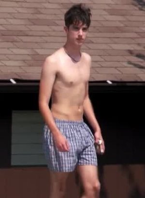 david lambert shirtless lifeguard