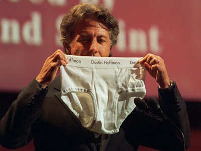 dustin hoffman white briefs underwear brand