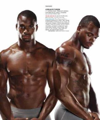 shirtless nfl players adrian peterson