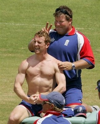 paul collingwood shirtless - english cricketer