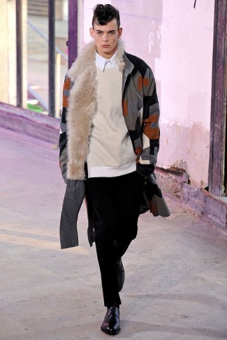 fur coats for men fall winter 2013 -14 by philip lim