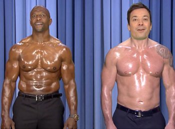 jimmy fallon shirtless with terry crews